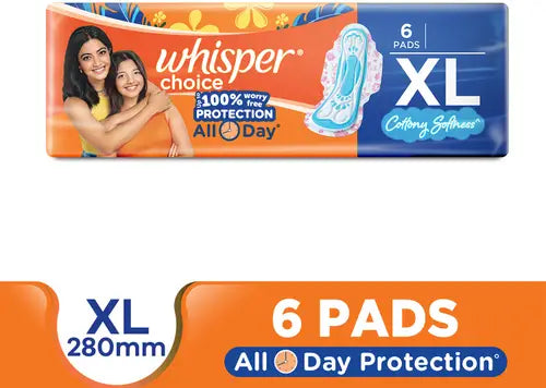 Whisper Choice All Day Protection Pads XL - 6N