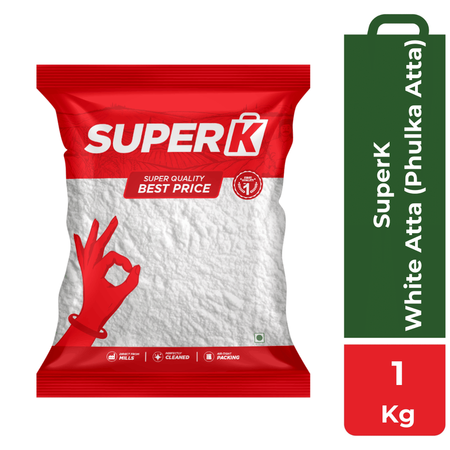 SuperK White Atta (Phulka Atta) - 1Kg