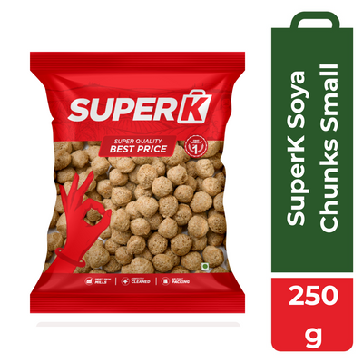 SuperK Soya Chunks Small - 250g