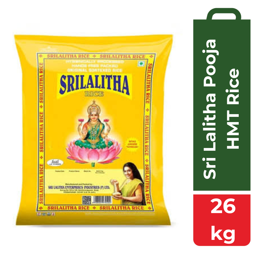 Sri Lalitha Pooja HMT Rice - 26Kg