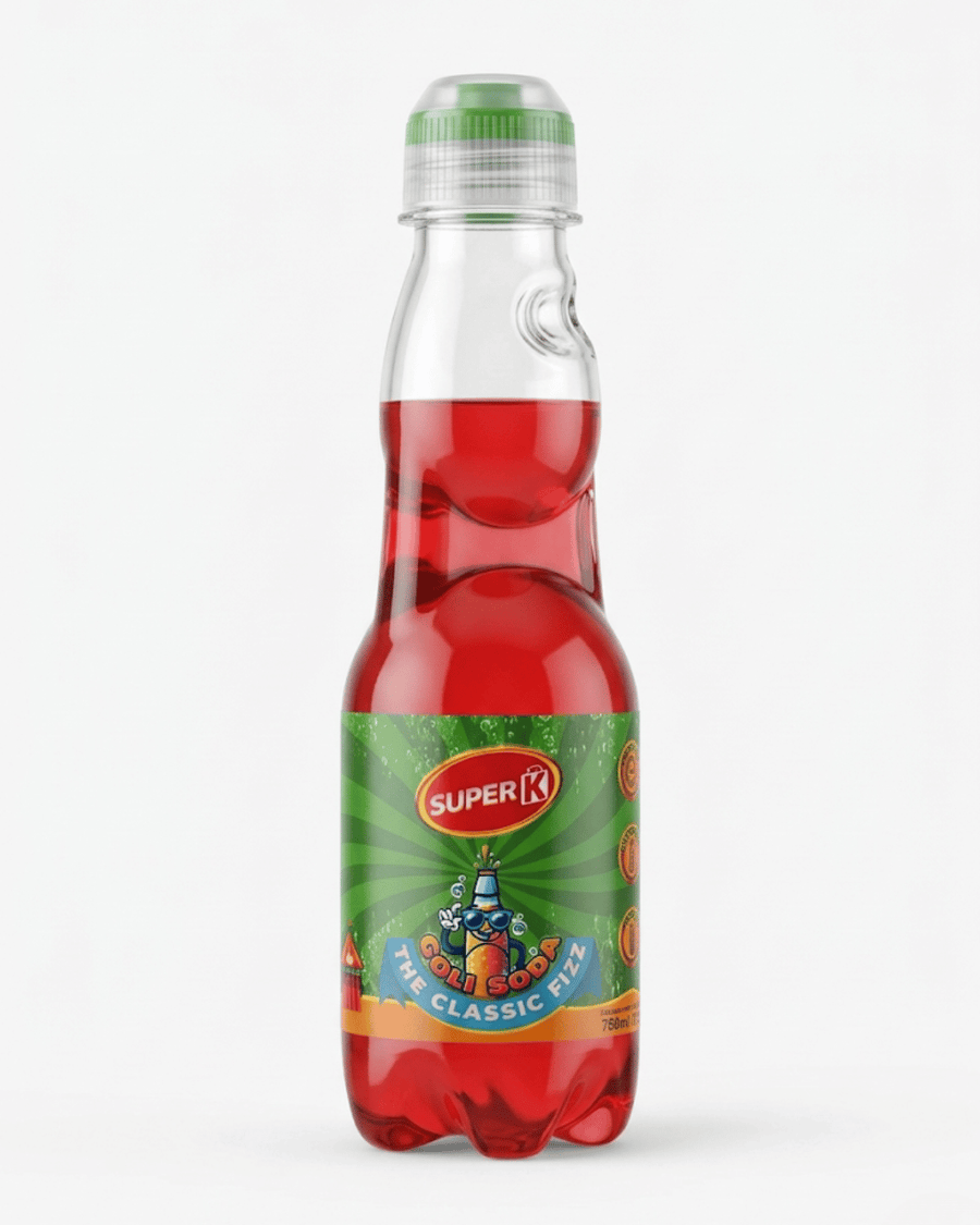 SuperK Goli Soda Strawberry Cherry Bottle - 200ml