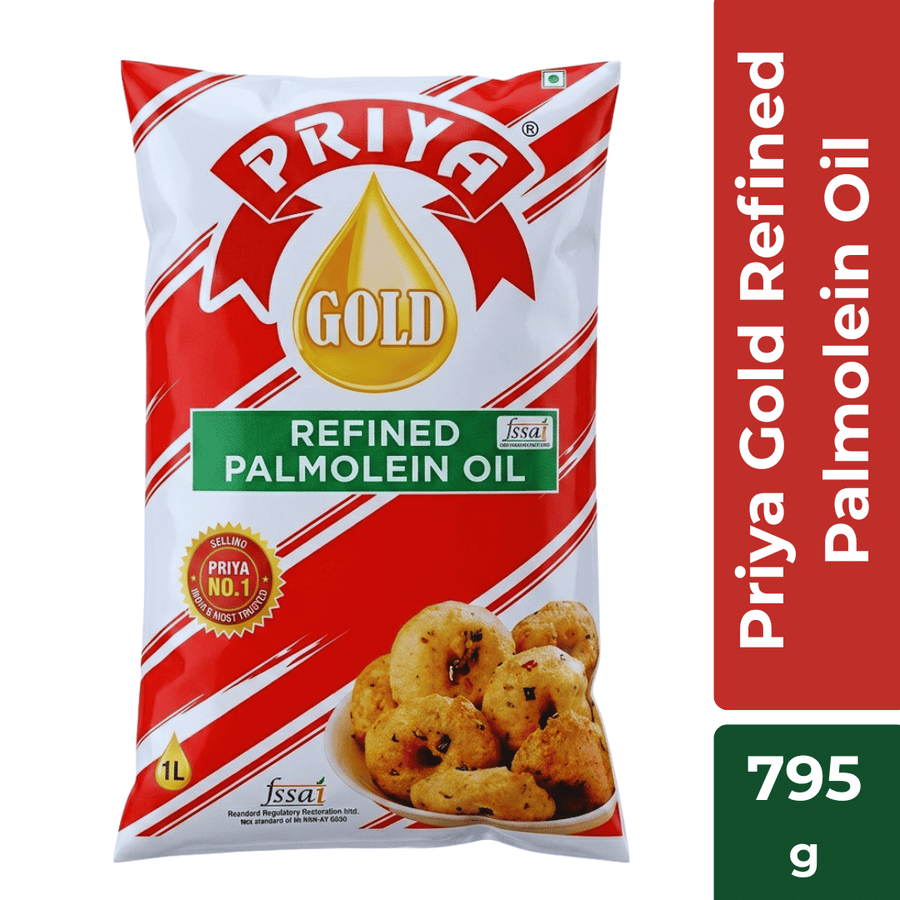 Priya Gold Refined Palmolein Oil - 795g