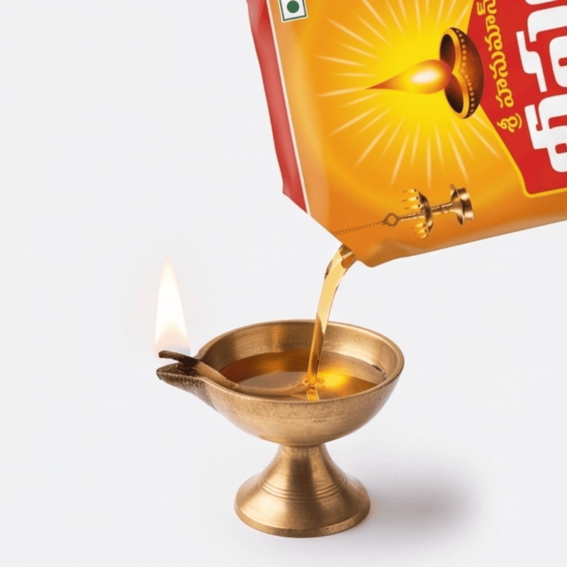 Sri Hanuman Deepam Oil Pouch - 1L