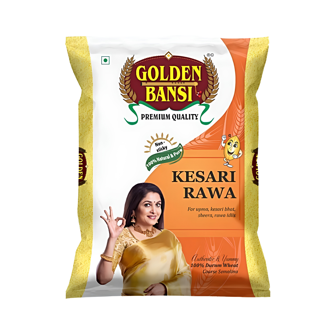 Golden Bansi Kesari Rava - 1Kg