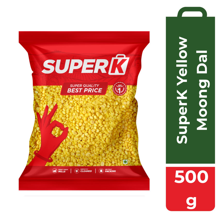 SuperK Yellow Moong Dal - 500g