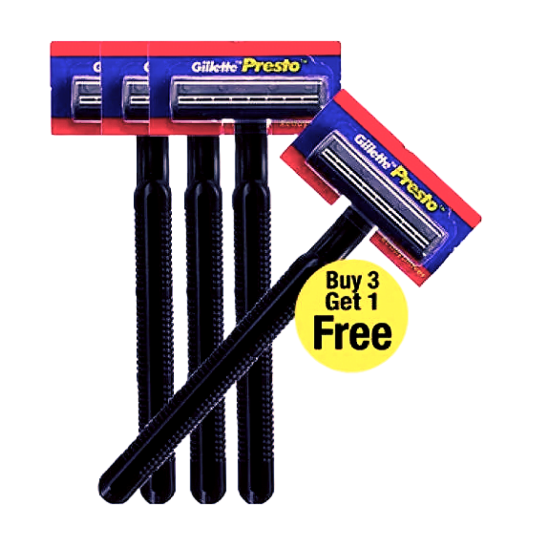 Gillette Presto Razor - 1Pc (Buy 3 get1)