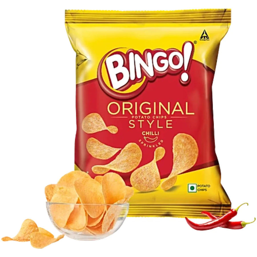 Bingo Chilli Sprinkled Potato Chips - 22g
