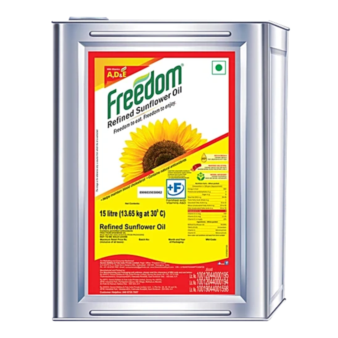 Freedom Refined Sunflower Oil - 15L (13.65Kg)
