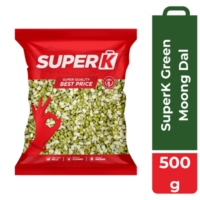 SuperK Green Moong Dal - 500g