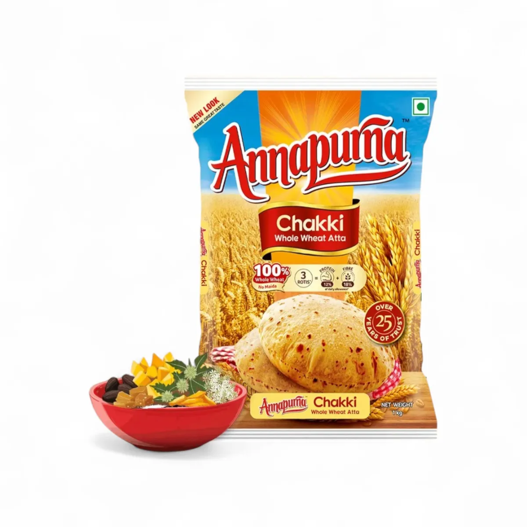 Annapurna Chakki Atta - 1Kg