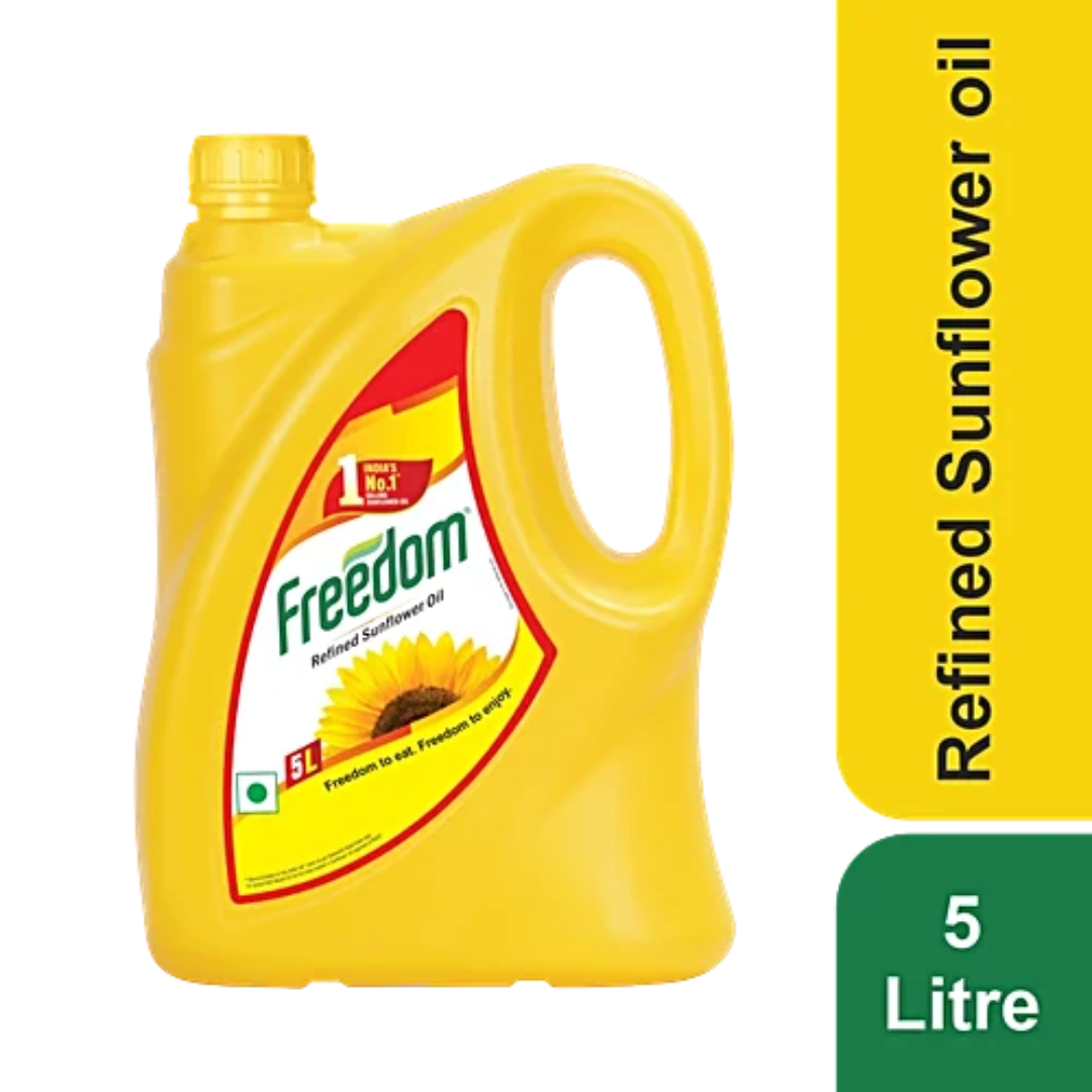 Freedom Refined Sunflower Oil - 5L (4.55Kg)