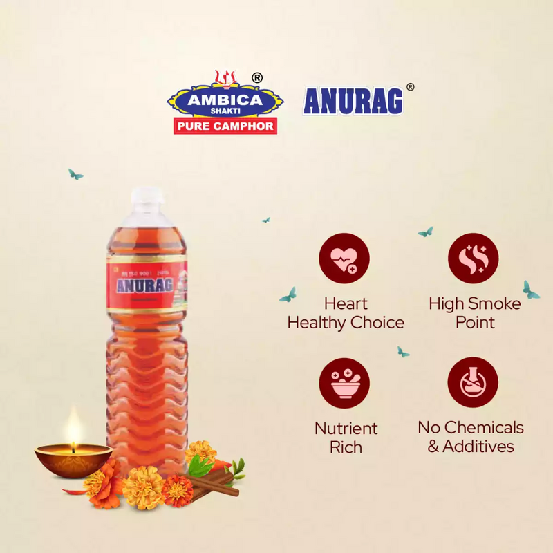 Anurag Deepam Oil Bottle - 1L