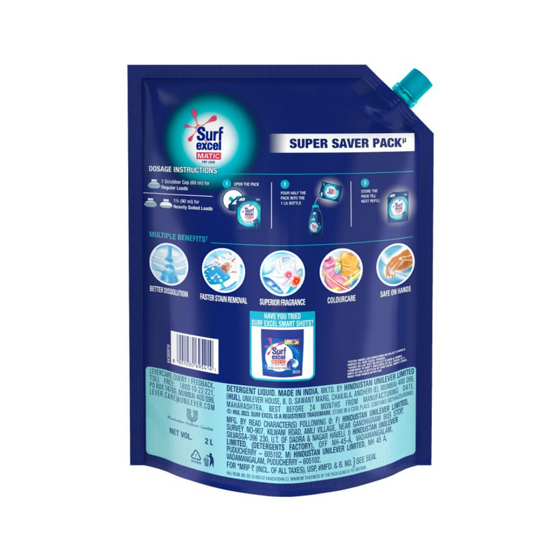 Surf Excel Matic Liquid Top Load - 2L