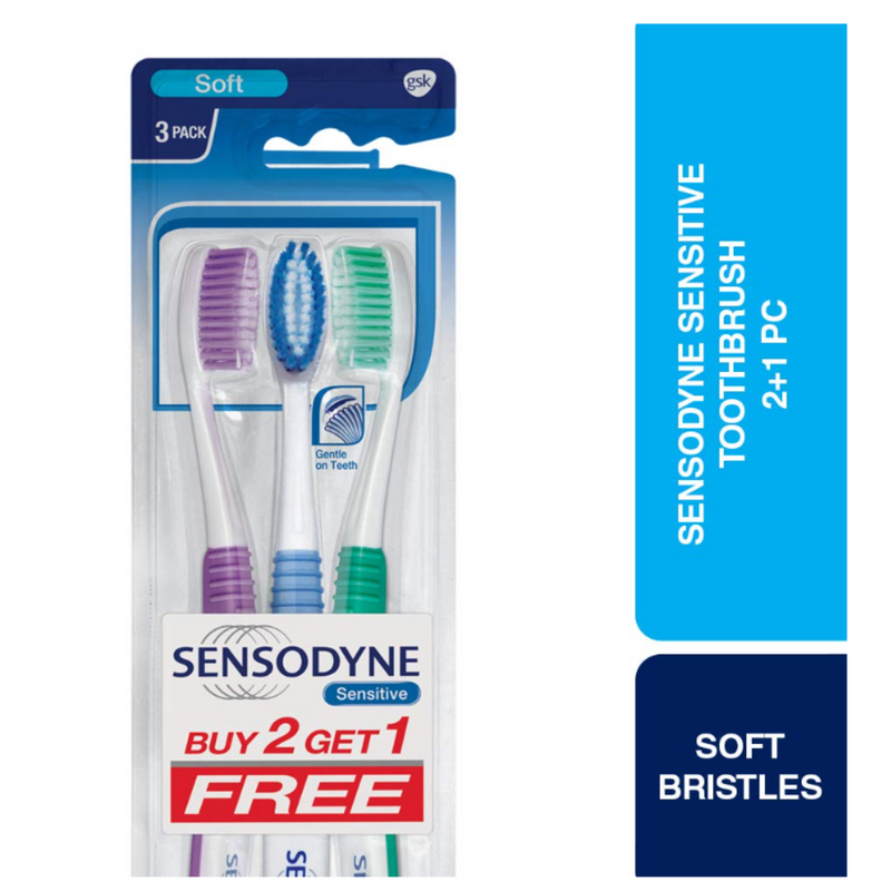 Sensodyne Sensitive Soft Toothbrush - 2+1Pack