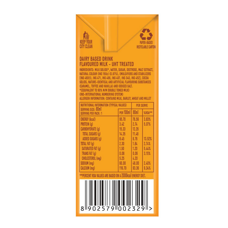 Smoodh Toffee Caramel Shake and Drink Tetrapack - 85ml