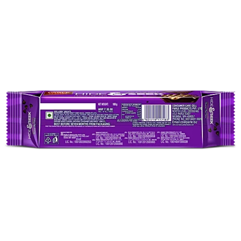 Parle Hide & Seek Chocolate Chip Cookies - 100g