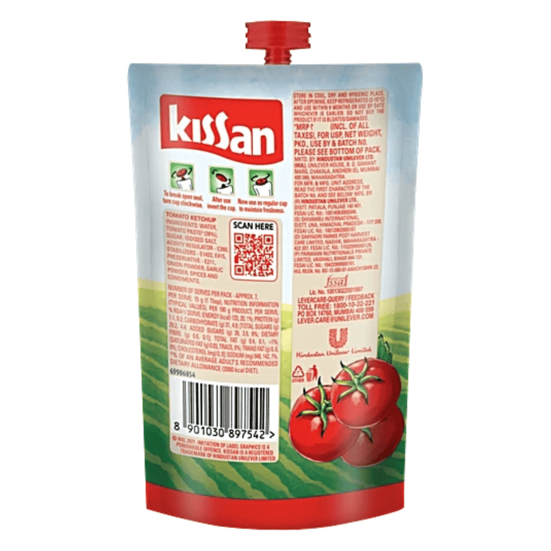 Kissan Tomato Ketchup Packet - 130g