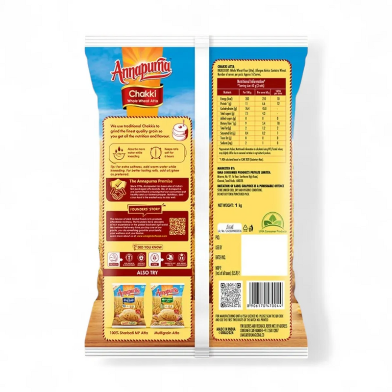 Annapurna Chakki Atta - 1Kg