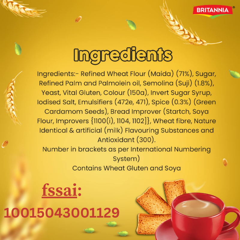 Britannia Toastea Premium Bake Rusk - 200g