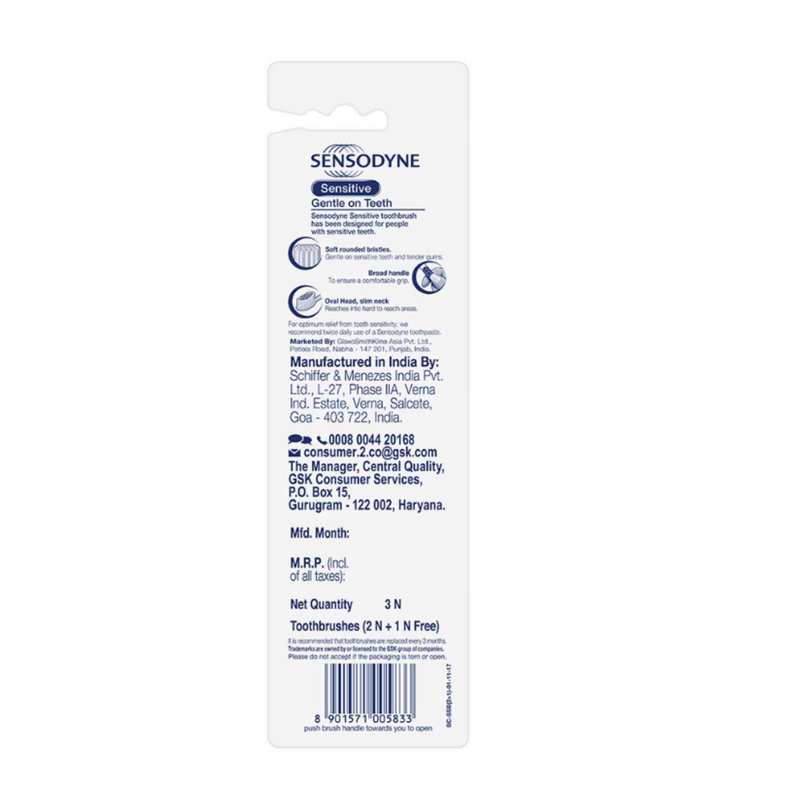 Sensodyne Sensitive Soft Toothbrush - 2+1Pack