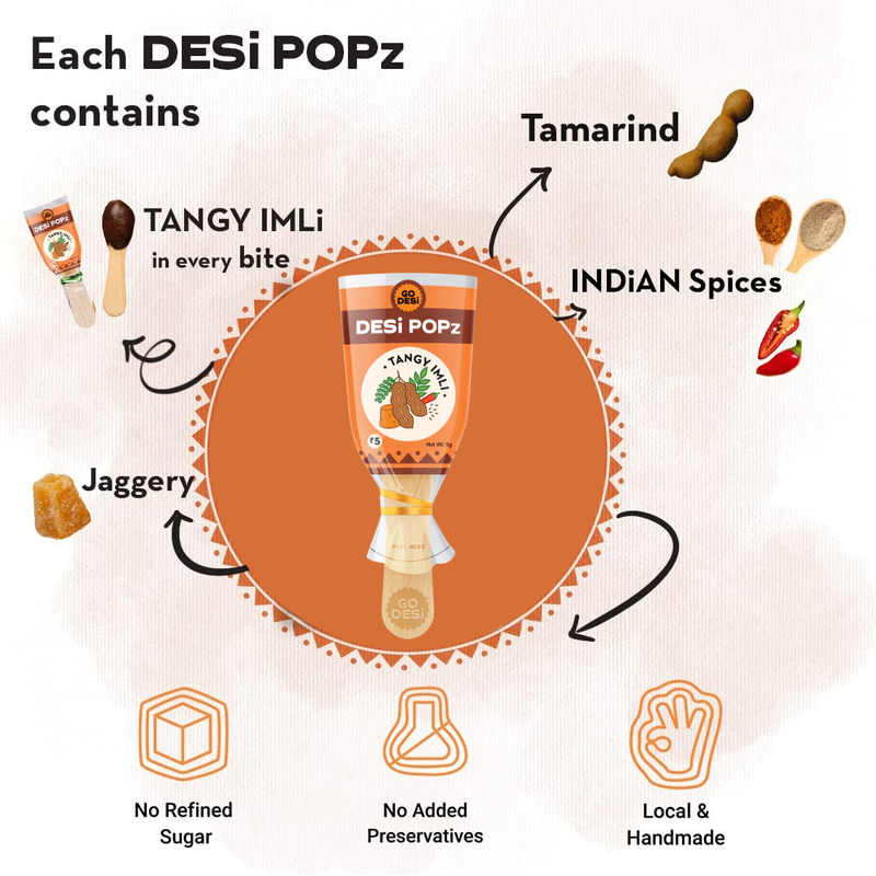 Go Desi Popz Tangy Imli - 8g