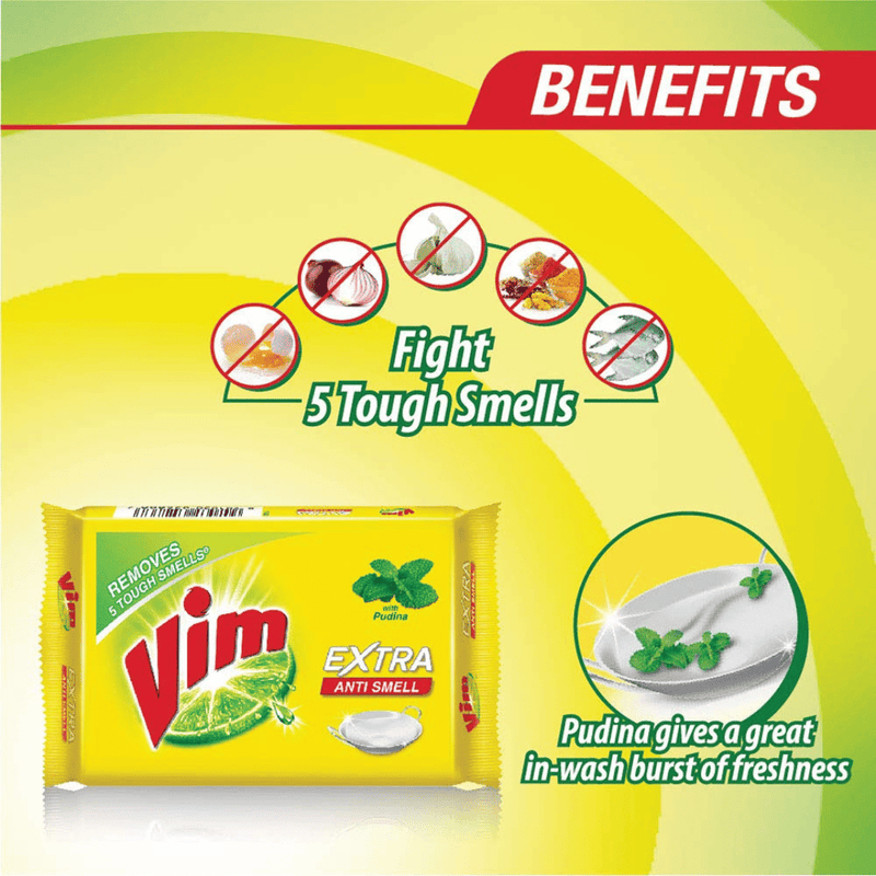 Vim Pudina Fresh Dishwash Bar - 110g