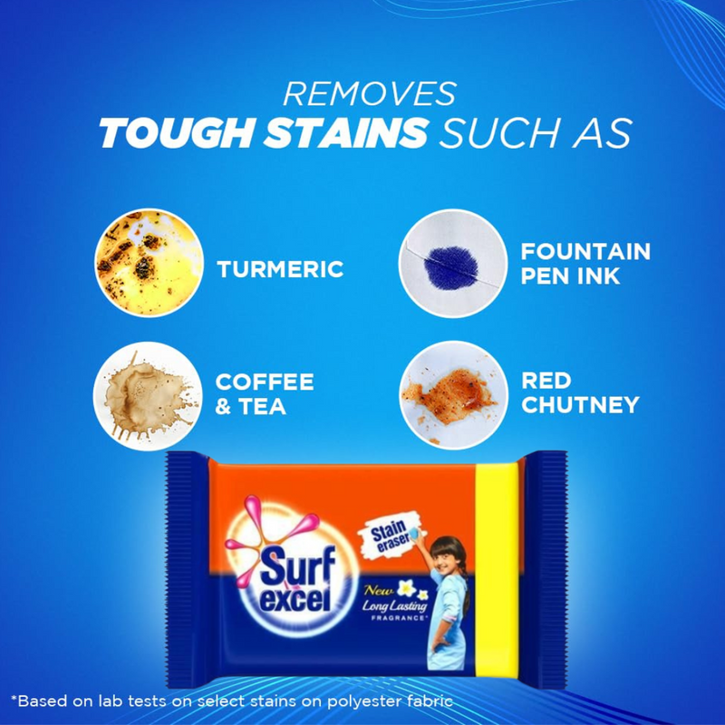 Surf Excel Stain Eraser Detergent Bar - 84g
