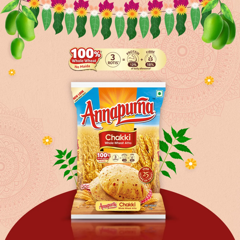 Annapurna Chakki Atta - 1Kg