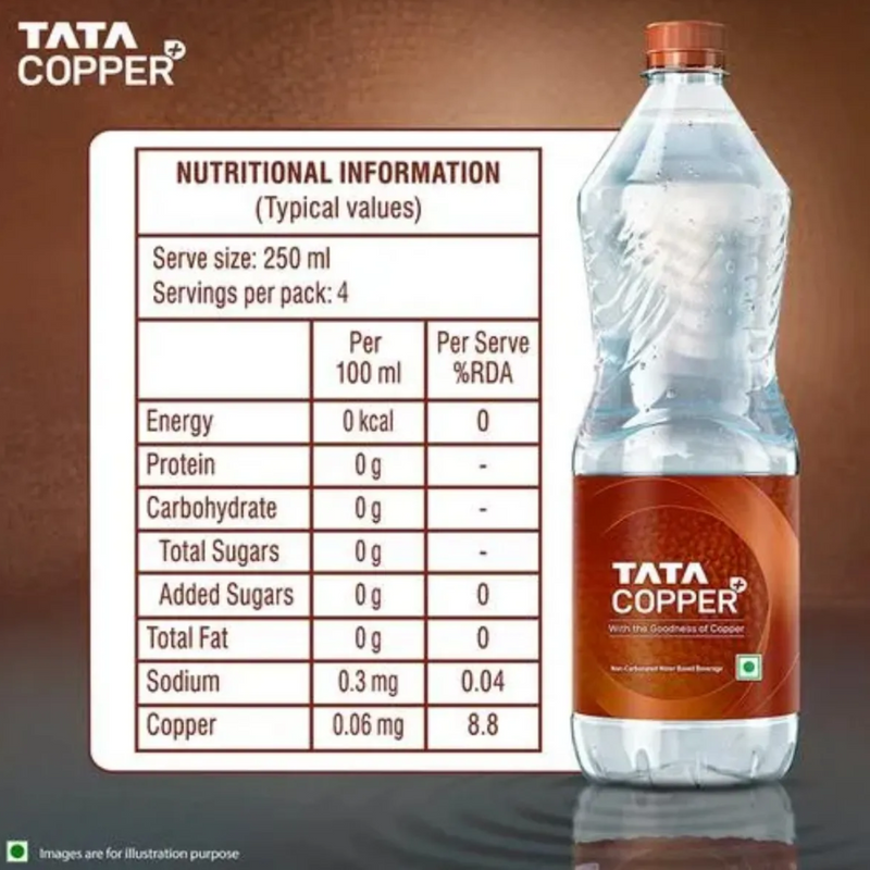 Tata Copper Plus Water - 1L