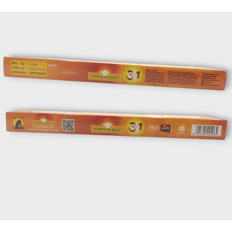 Mangaldeep 3 in 1 Agarbathi - 102g