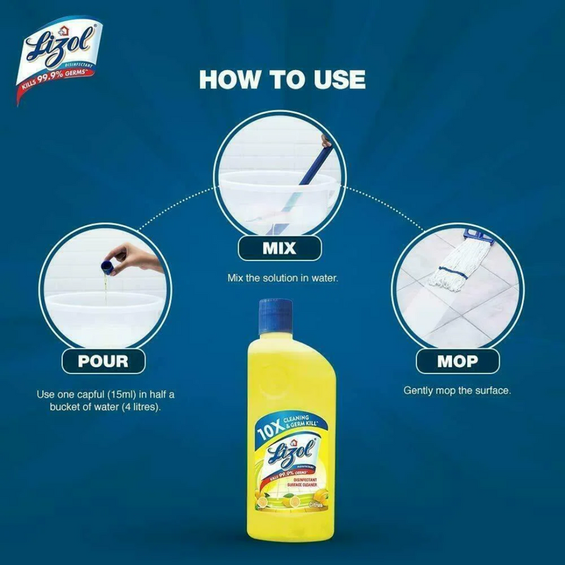 Lizol Citrix Floor Cleaner - 200ml