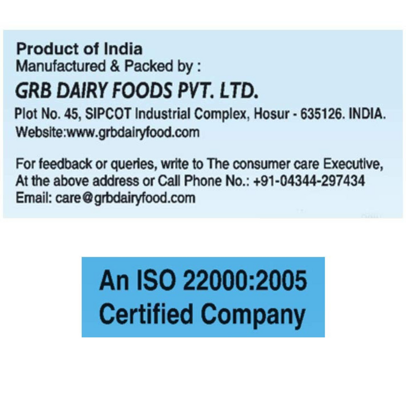 GRB Cow Ghee Pouch - 13ml