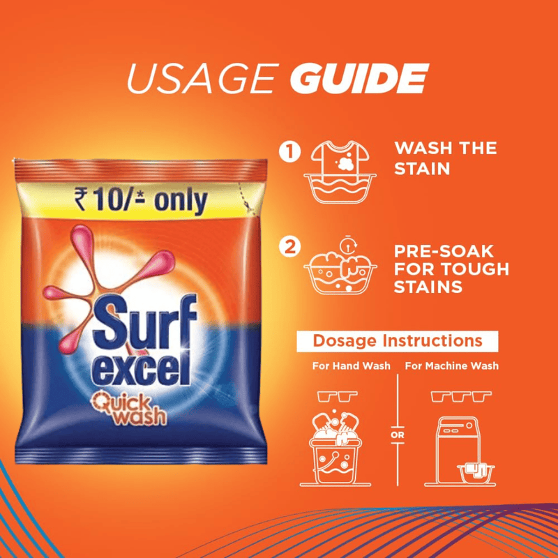 Surf Excel Quick Wash Sachet - 1N