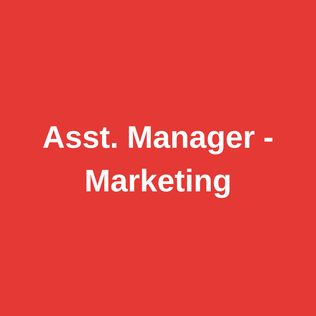 Asst. Manager - Marketing