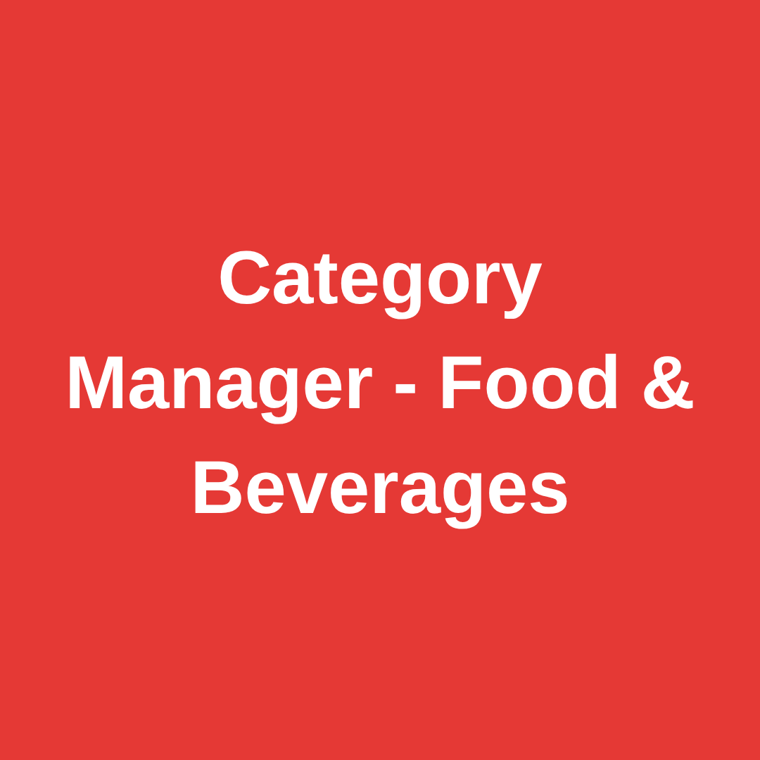 Category Manager - Food & Beverages